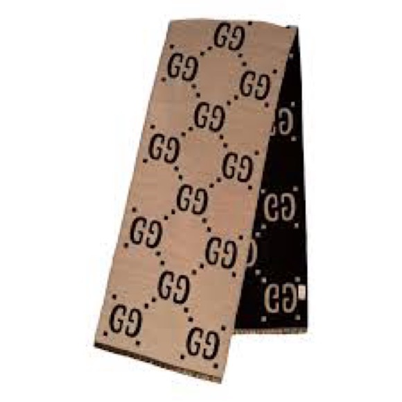 GG wool jacquard scarf - Picture 2 of 8